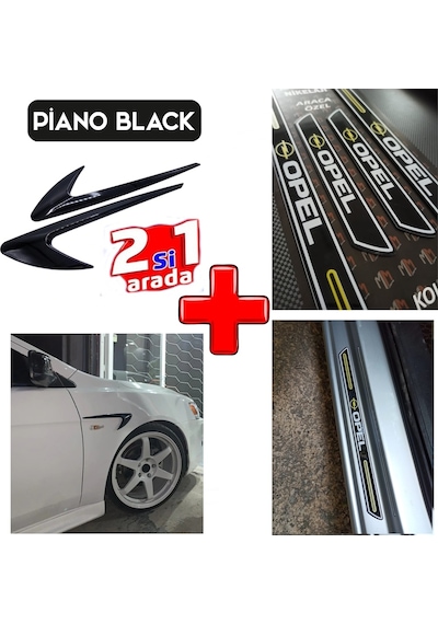 Opel Vivaro Kapı Eşiği Çamurluk Venti Piano Black