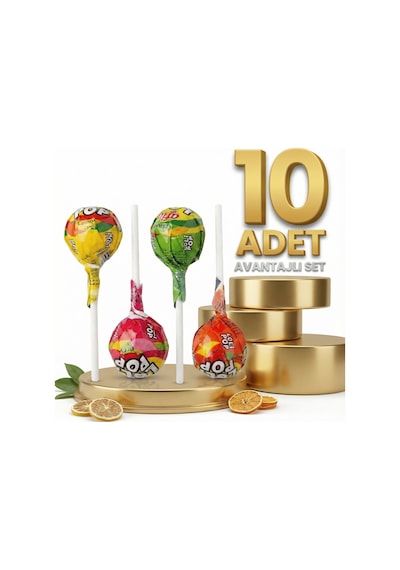 Afia Lolipop Meyve Aromalı Sert Şeker 10x10 Gr