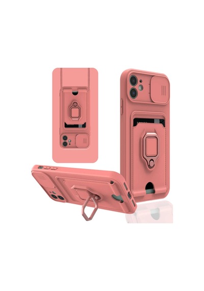 Apple Uyumlu iPhone 11 Kılıf ​Zore Pelit Kapak-Pembe