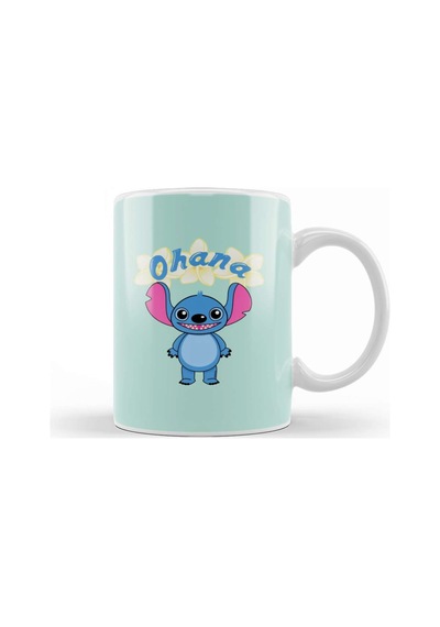 Cute Alien Stitch Ohana Kupa Bardak Porselen Karışık
