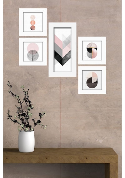 Collage Style 5 Parçalı Mdf Tablo Atf235 Çok Renkli - 713606146 Çok Renkli