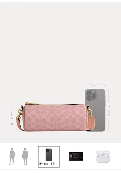 Coach Barrel Bag Kadın Omuz Çantası Açık Pembe