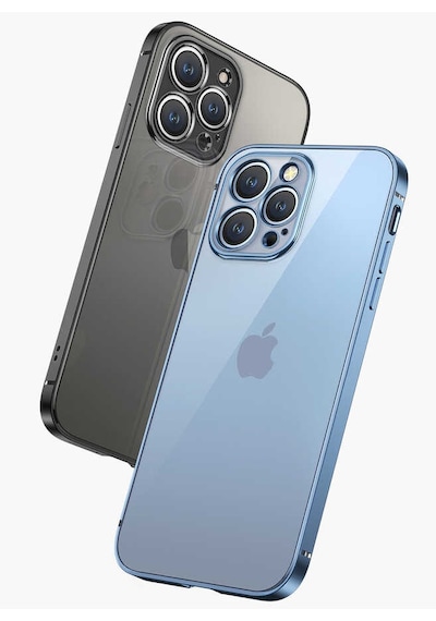 Apple Uyumlu iPhone 13 Pro Max Kılıf Zore Gbox Kapak Gümüş
