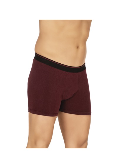 Özkan Underwear Özkan 11256 3'lü Paket Erkek Premium Kumaş Modal Pamuklu Esnek Yumuşak Boxer Şort Bordo