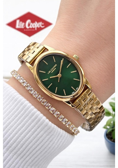 Lee Cooper Küçük Kasa Vintage Özel Tasarım 2 Yıl Garantili 3 Atm Kadın Kol Saati+bileklik 08319.170s Sarı