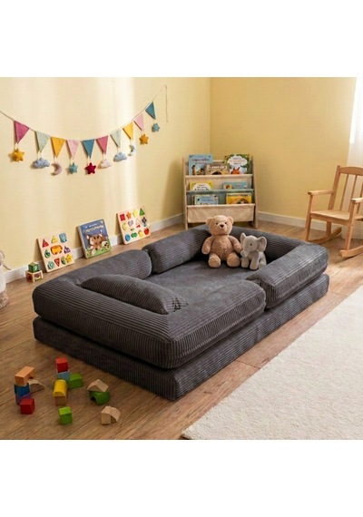 Miniwood Montessori Yatak Oyun Alanlı Bebek Yer Yatağı Sünger Çocuk Karyola 108 x 150 CM