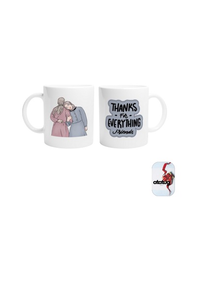 Thanks For Everything Çift Taraf Baskılı Kupa Bardak