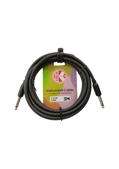 Kirlin Ic-241bk Gitar Kablosu 3 Metre Enstruman Kablosu 24 Awg Pro Audio Cable