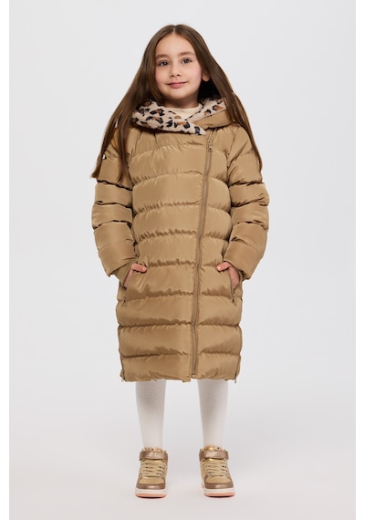 Panço Kız Çocuk Camel Kaban Kahverengi