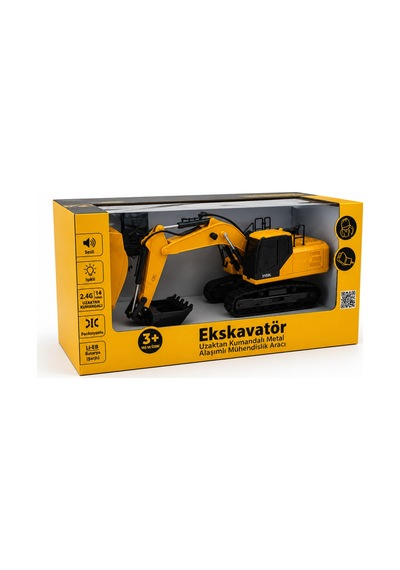 Sh59567 2.4g Lisanslı Ekskavatör Sarı