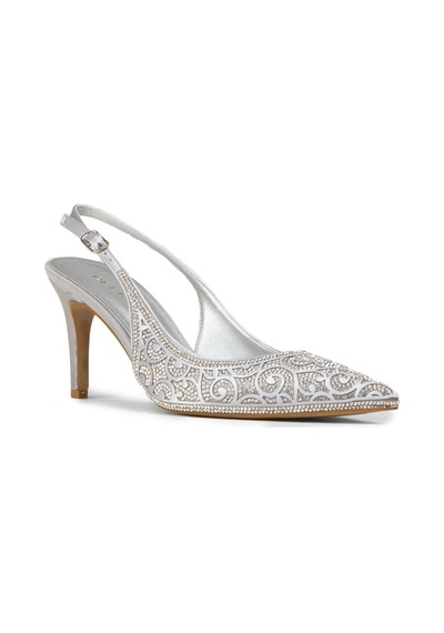 Deery Kadın Gümüş Renk Slingback Stiletto - Rd035zgmsm01 Gümüş