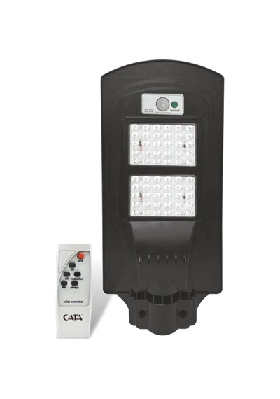1 Adet Cata Ct 4691 Solar Güneş Enerjili 120w Sensörlü Sokak Armatür 6400k Beyaz Işık