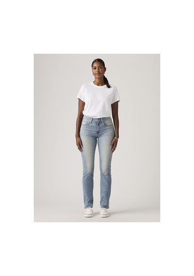 Levi's 724 High Rise Straight Lightweight Kadın Jean Pantolon - Slipped In Cool-16441 Med İndigo - Worn İn