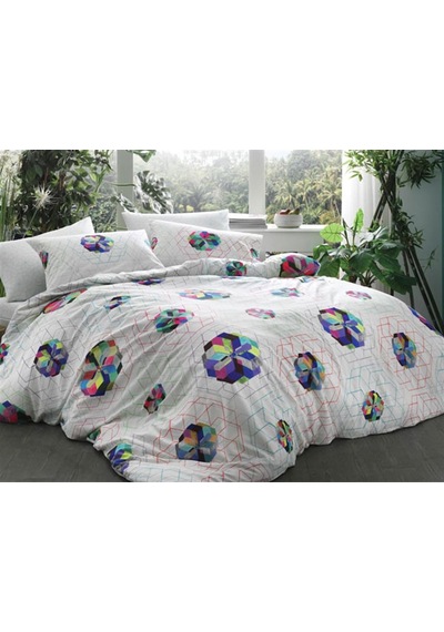 Taç Bambu Bamboo Cotton Rainbow Nevresim Takımı Çift Kişilik (425520341) Çok Renkli