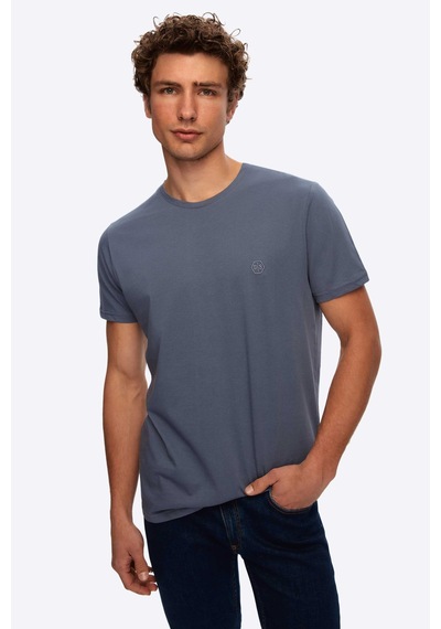 D's Damat Ds Damat Regular Fit Füme Düz T-shirt 2hc140632006m Füme