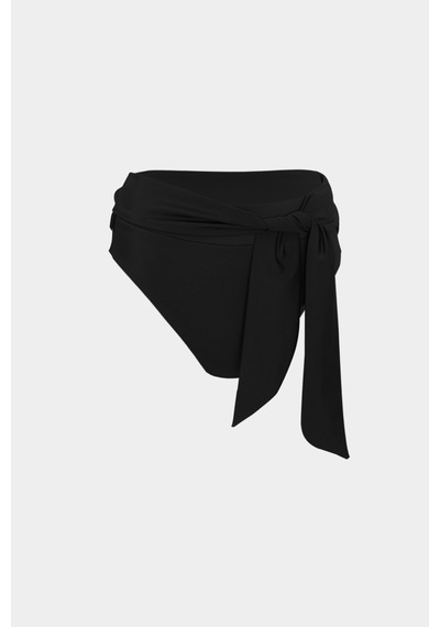 Açelyaokcu Premium Yüksek Bel Metıs Fit Kadın Bikini Altı Siyah