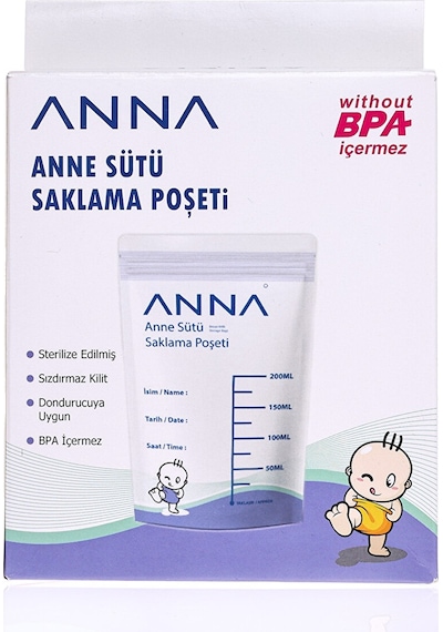 Anna Anne Sütü Saklama Poşeti 20'li ANA-230803