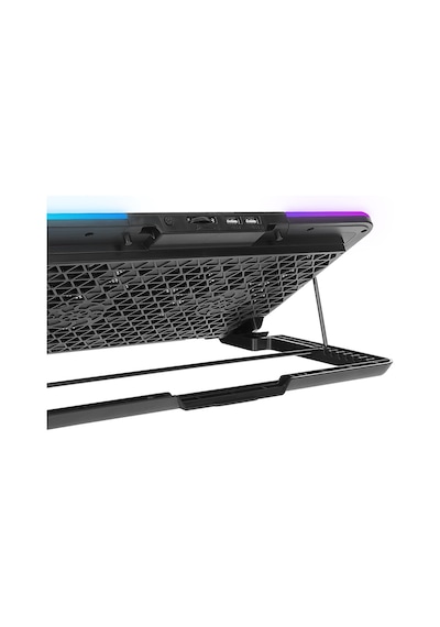 Rampage Sixpower R9 6 Fan RGB Işıklı Telefon Tutuculu Laptop Soğutucu