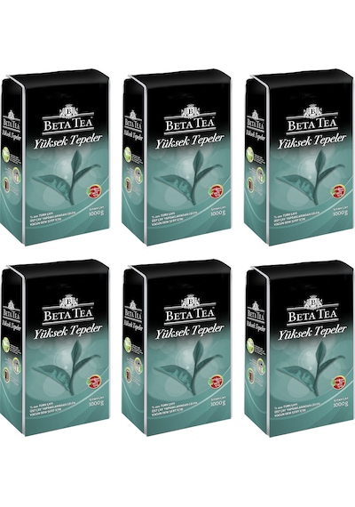 Beta Tea Yüksek Tepeler Siyah Çay 1000 gr (6 Paket)