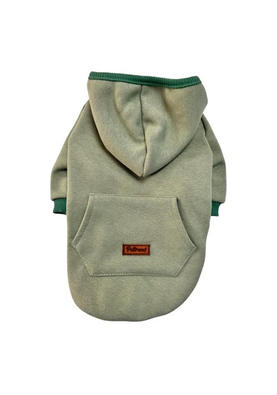 Açık Yeşil Kanguru Cepli Kedi-köpek Hoodie- Sweatshirt Kedi Köpek Kıyafeti