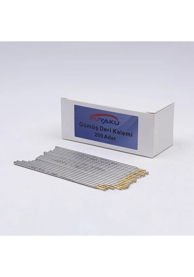 Fuyaku Gümüş Deri Kalemi Metal 200 Adet