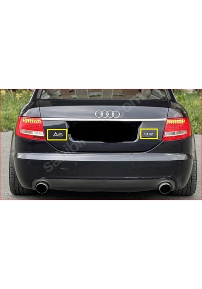 Audi A6 Ve 3.2 Krom Bagaj Yazısı Seti 2'li Paket