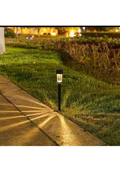 Mr 10'lu Güneş Enerjili Led Bahçe Aydınlatması Solar Aydınlatma Ip44 Su Geçirmez Işık Seti Beyaz