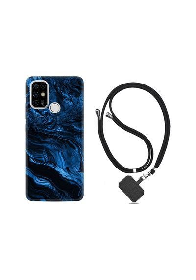 Casper Via F20 Kılıf Boyun Askılı Blue MArble 1379