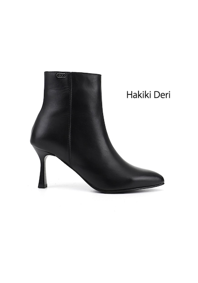 Gönderi R Kadın Siyah Fermuarlı Sivri Burun Hakiki Deri Bot Gkzb13453460
