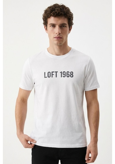 Loft Lf2042734 Erkek Kısa Kol T-shirt Beyaz