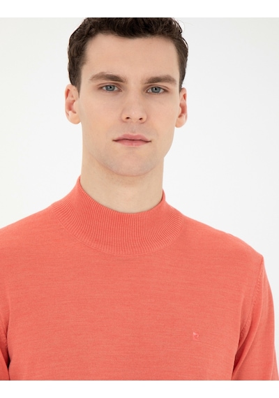 Pierre Cardin Erkek Somon Triko Kazak 50270055-vr047 Somon