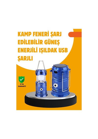 Usb Şarjlı Çok Fonksiyonlu Kamp Feneri Taşınabilir Ve Dayanıklı - Hs08372713-1337 Renkli Renkli