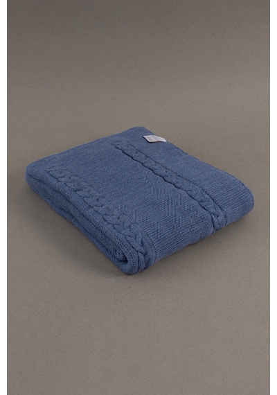 Trenza İndigo Çift Kişilik Battaniye 200x220 15040 Indigo