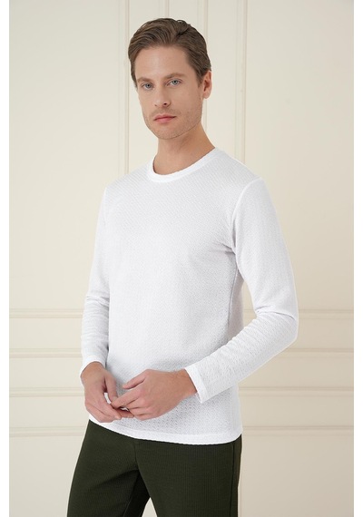 Efor Ts 889 Slim Fit Beyaz Spor T-shirt Beyaz