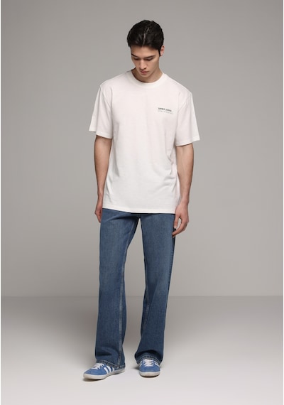 Colin's Colins Comfort Fit Yuvarlak Yaka Düz Erkek Beyaz Kısa Kol Tişört Cl1079374 Q1.v2 Ofw