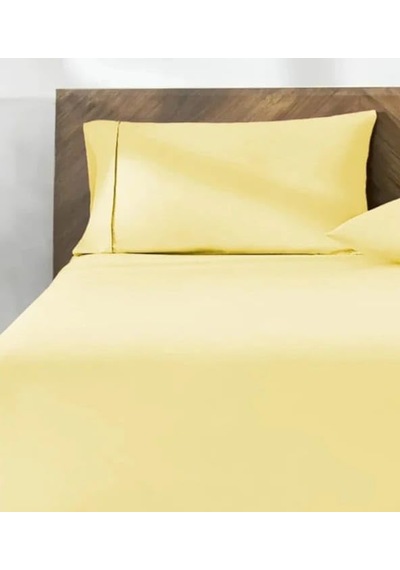 %100 Pamuk 2'li Yastık Kılıfı 50x70 Cm Lemon Sarı Çok Renkli