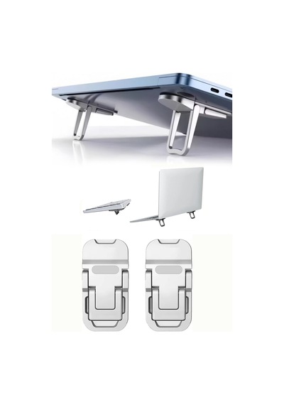 Yeni Nesil Taşınabilir Portatif Tasarım Laptop Tablet Standı 2 Kademeli Yükseltme 2li