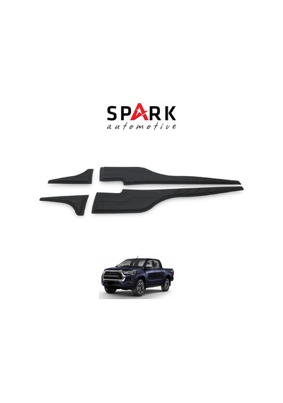 Toyota Hilux 2021- Yılı Ve Sonrası Uyumlu Yarasa Kapı Kaplama 4 Parça