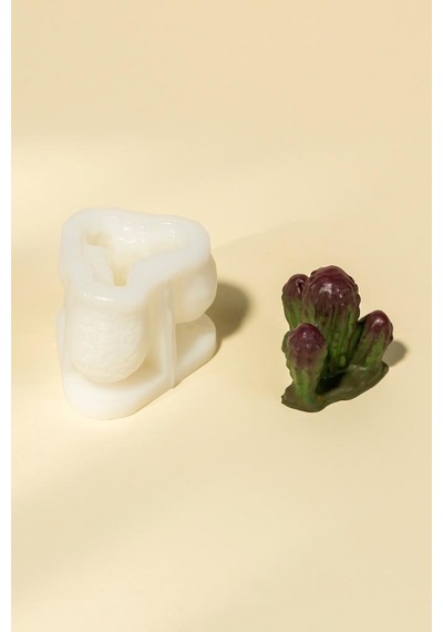 Cereus Kaktüs Silikon Mum Kalıbı