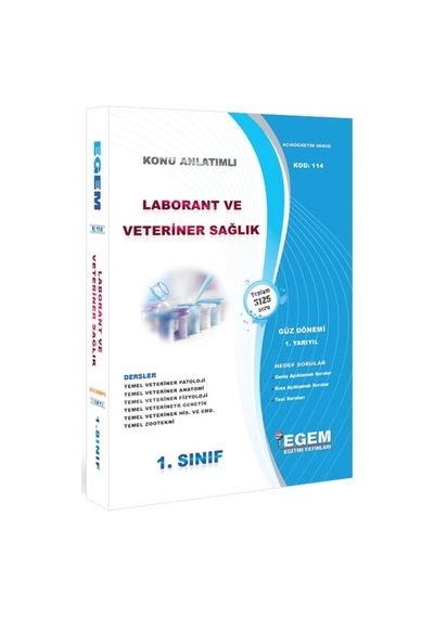 Egem Aöf Laborant Ve Veteriner Sağlık 1. Sınıf Güz Konu Soru