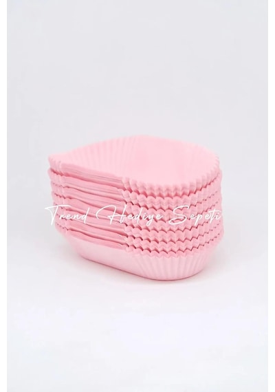 Takribi 200 Adet Büyük Boy Pembe Ekler Kağıdı 8.5x4 Cm, Baklava Sunumluk, Muffin Kek Kalıbı Diğer
