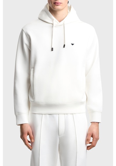 Emporio Armani Logolu Pamuk Karışımlı Kapüşonlu Sweat Erkek Sweat Em004531 Af10013 U0003 Beyaz Emporio Armani Logolu Pamuk Karışımlı Kapüşonlu Sweat Erkek Sweat Em004531 Af10013 U0003 Beyaz