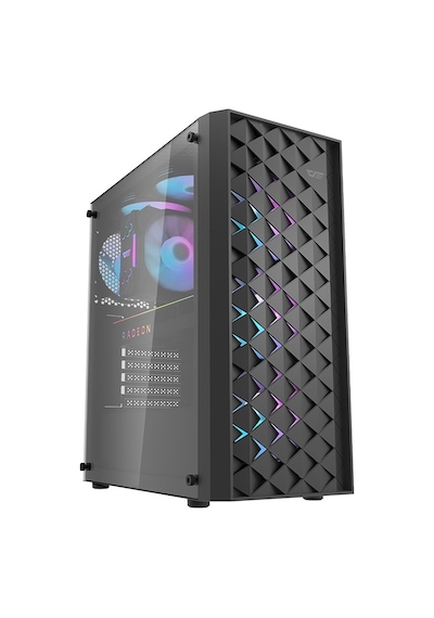 Aıgo Darkflash Dk351 Usb3.0 3x12cm Fan Temperlı Cam Sıyah E-atx Oyuncu Kasası