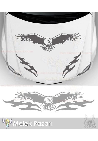 Kartal Oto Sticker. Kartal Ve Alev Oto Kaput , Cam Sticker.