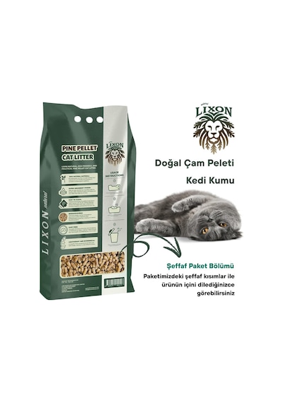 Doğal Çam Peleti Kedi Kumu 10 Kg 20l Yavru/yetişkin Kediler, Kemirgenler İçin%100 Biyobozunur