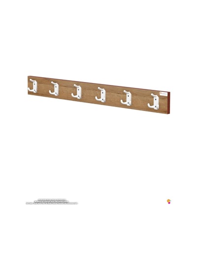 Arı 18 Kancalı Hol Askısı 3'lü Set 86,4x9,6 Cm - Şık Tasarım, Çok Amaçlı Düzenleyici Ve Yer Tasarrufu 100 Cm