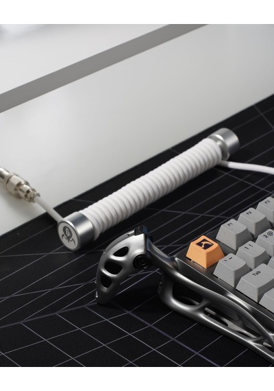 Sarmal Aviator Usb To Type-c Mekanik Klavye Uyumlu Oyuncu Kablosu, 1.85m, Beyaz