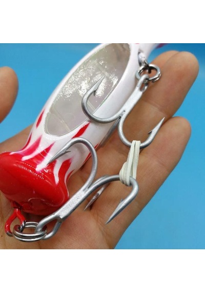 Profisher Jet Popper Akya Ton için Sert Sahte Sahte Yemi 46 G 23