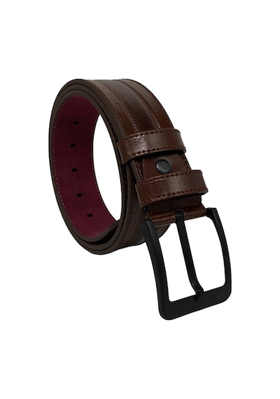 Süzer Deri Kahverengi Suni Deri Dikişli Model 4.5 Cm.lik Spor Kot Kemer - 4513-61-22ks Kahverengi