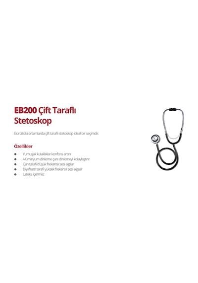 Eb200 Çift Taraflı Stetoskop